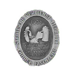 1938 - Städtische Verdienstmedaille, Gibst du mir die Wurst, lösch ich dir den Durst