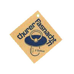 1977 - Nuggi als Geburtssymbol für die Wiedergeburt der Churer Fasnacht, Leo Schmid